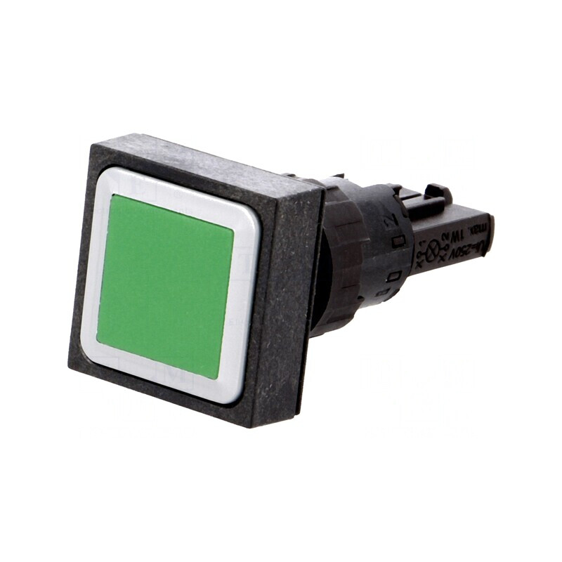 Comutator apăsare 16mm verde stabil | Electronic-mag.ro | Componente Electronice