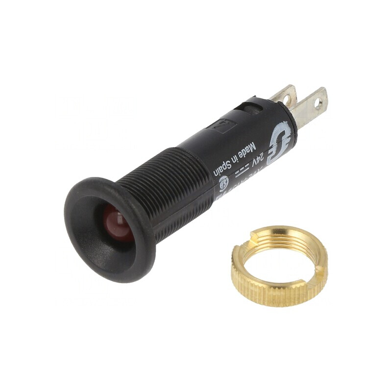 Lumină LED de Control Roșie 24VDC Ø8mm IP40 | Electronic-mag.ro | Componente Electronice Lumină LED de Control Roșie 24VDC Ø8mm IP40 | Electronic-mag.ro | Componente Electronice