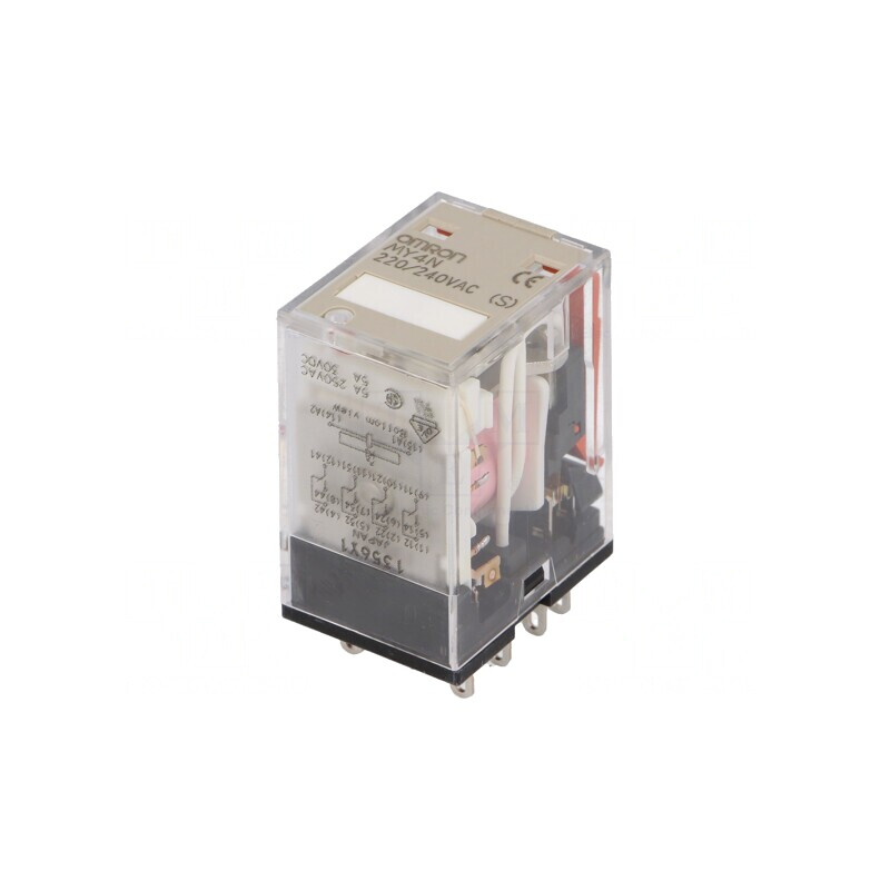 Releu Electromagnetic 4PDT 230VAC 5A | Electronic-mag.ro | Componente Electronice