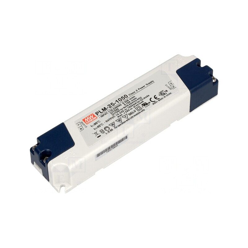 Alimentator LED 25,2W 14-24VDC 1050mA 110-295VAC | Electronic-mag.ro | Componente Electronice