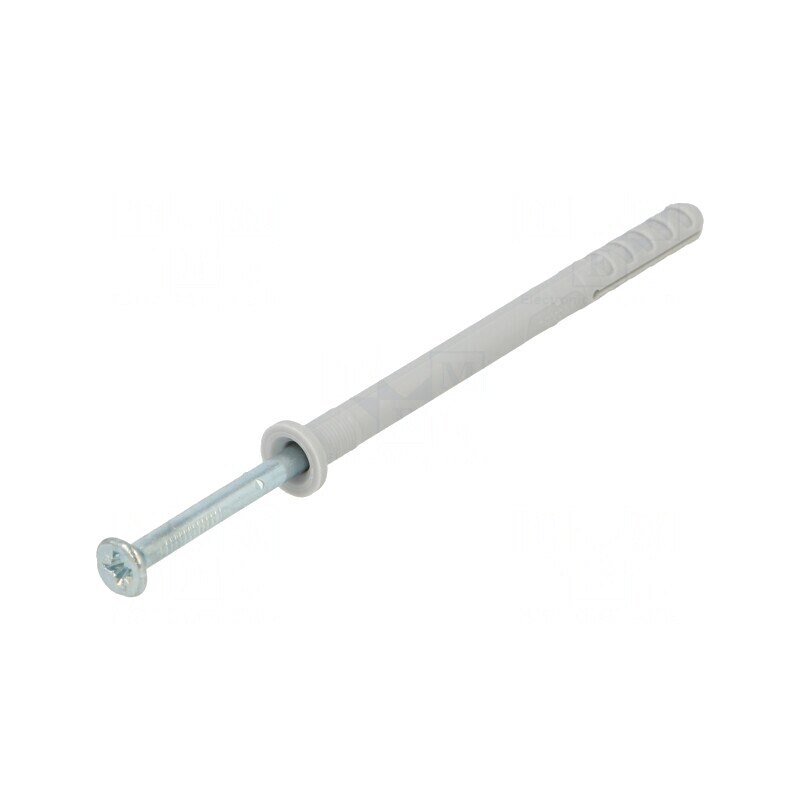 Plastic Anchor with Screw 6x80 Zinc-Plated Steel 50pcs | Electronic-mag.ro | Componente Electronice
