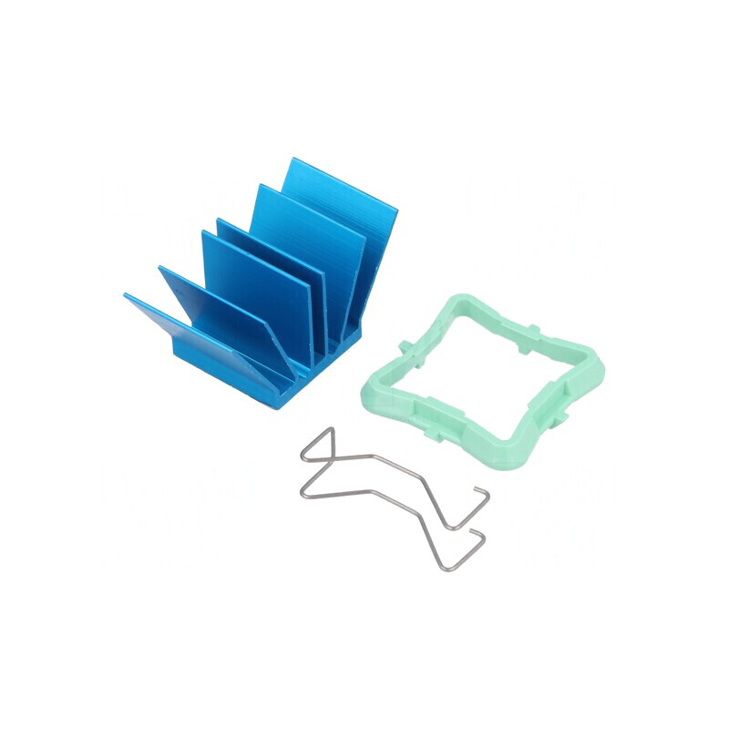 Radiator extrudat cu aripioare BGA albastru 19x19mm | Electronic-mag.ro | Componente Electronice Radiator extrudat cu aripioare BGA albastru 19x19mm | Electronic-mag.ro | Componente Electronice