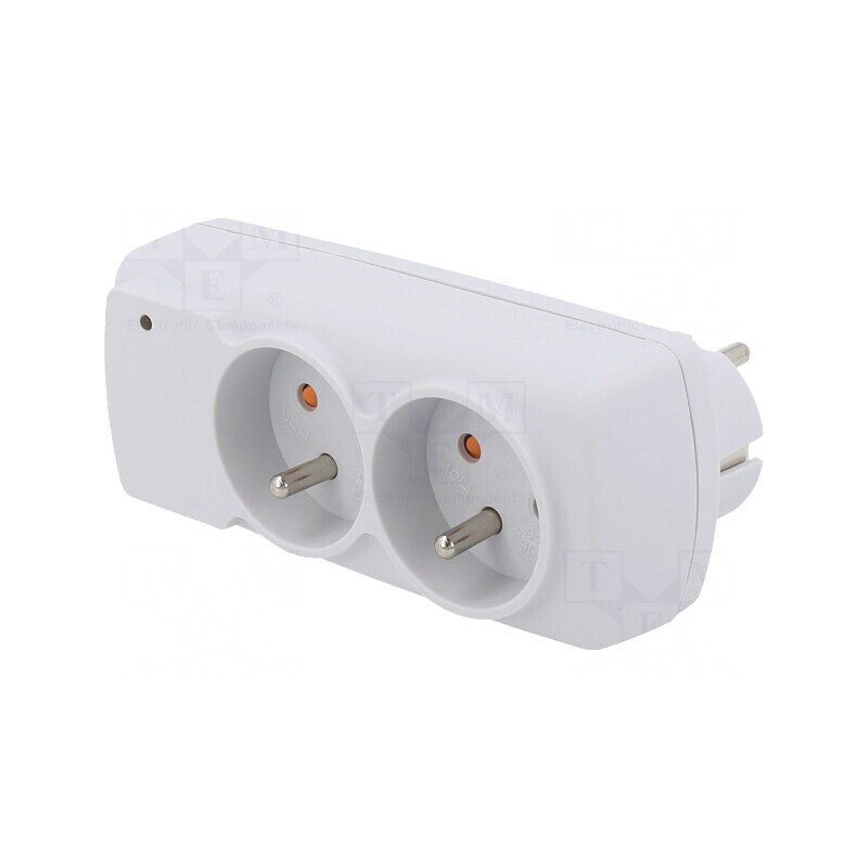 Prelungitor cu Protecție la Supratensiune 2 Prize 10A ACAR MINI CO | Electronic-mag.ro | Componente Electronice