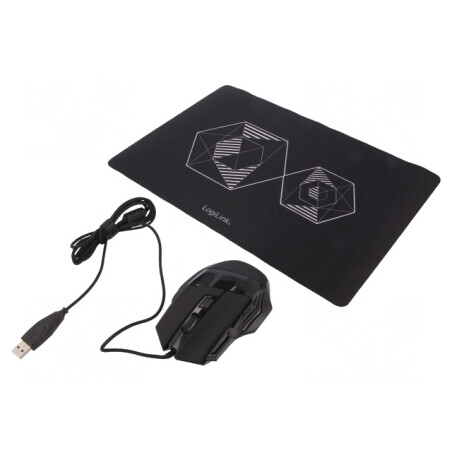 Mouse optic negru USB cu 7 butoane | Electronic-mag.ro | Componente Electronice