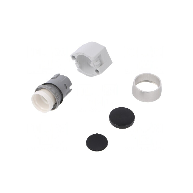 Comutator acționat prin apăsare 22mm negru | Electronic-mag.ro | Componente Electronice