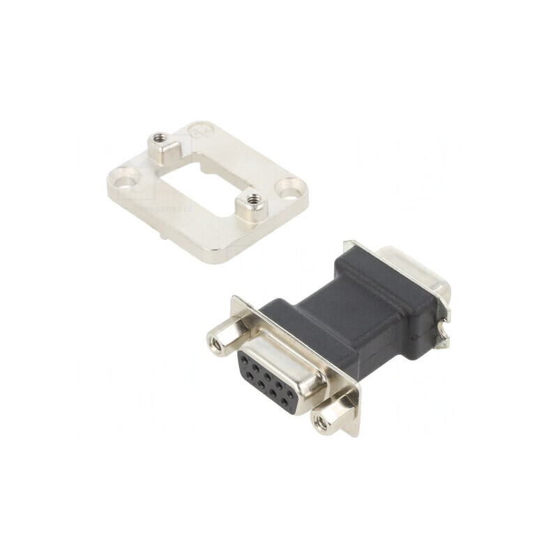 Conector D-SUB 9P F-F NADB9FF | Electronic-mag.ro | Componente Electronice