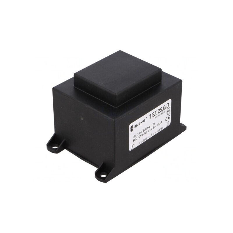 Transformator încapsulat 25VA 230V 12V PCB | Electronic-mag.ro | Componente Electronice