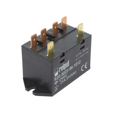 Releu Electromagnetic DPST-NO 12VDC 25A R20 | Electronic-mag.ro | Componente Electronice