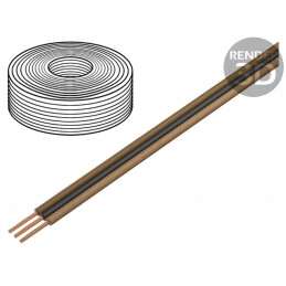 Cablu bandă Cu 3x0,14mm2 PVC 25m | Electronic-mag.ro | Componente Electronice