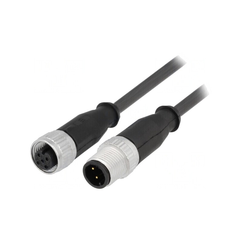 Cablu senzori/automatizări M12-M12 1.5m | Electronic-mag.ro | Componente Electronice