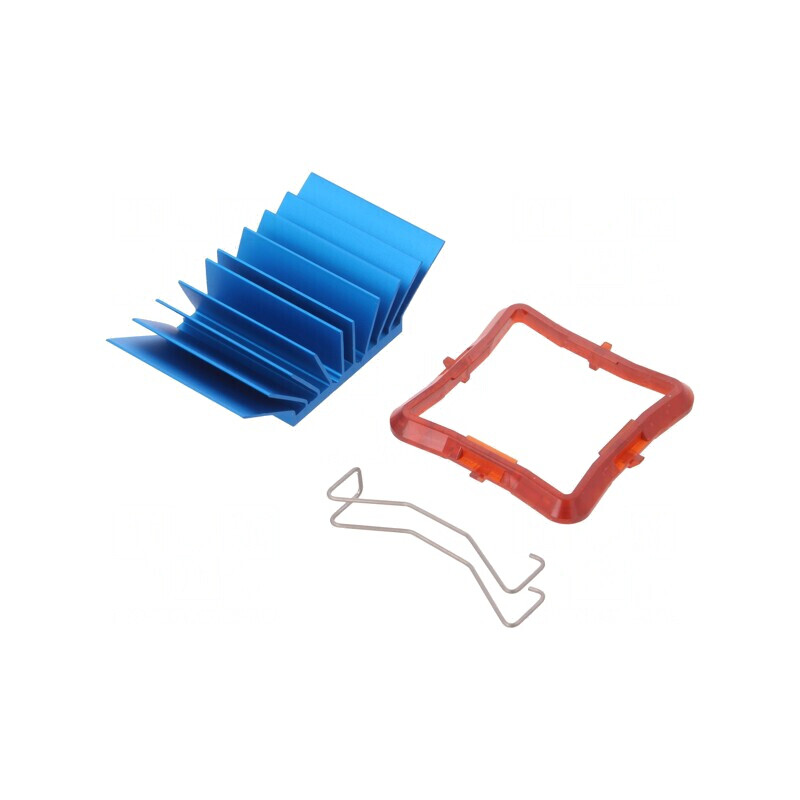 Radiator Extrudat cu Aripioare BGA Albastru 30x30mm | Electronic-mag.ro | Componente Electronice