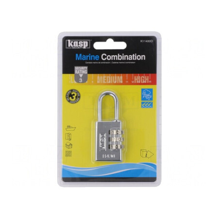 Lacăt Oțel Inoxidabil Cifru 3 Cifre 30mm | Electronic-mag.ro | Componente Electronice