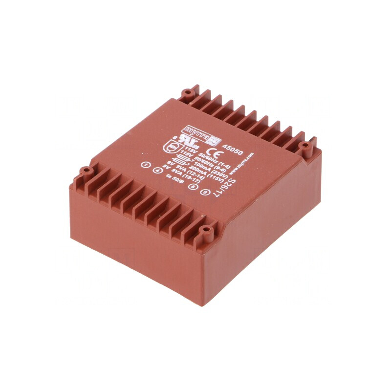 Transformator încapsulat 18VA 9V 1A PCB | Electronic-mag.ro | Componente Electronice