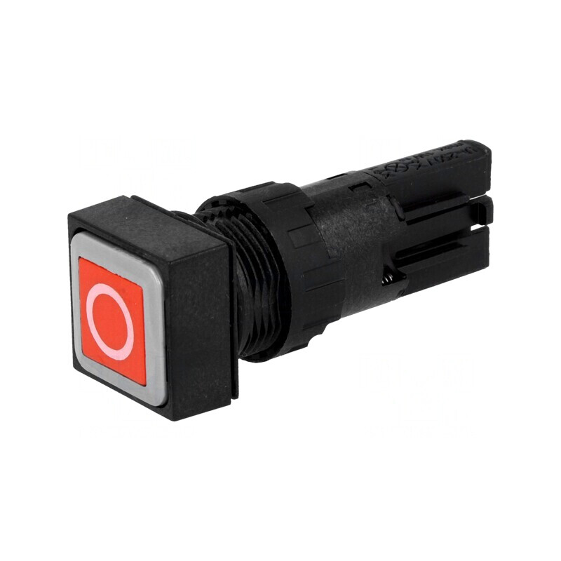 Comutator apăsare 16mm roșu | Electronic-mag.ro | Componente Electronice