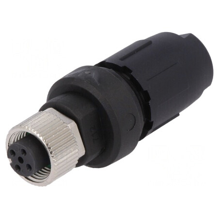 Mufă M12 4-PIN mamă pe cablu IDC | Electronic-mag.ro | Componente Electronice
