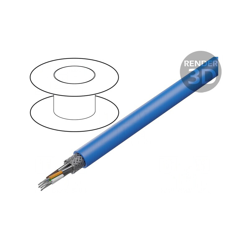 Cablu ETHERLINE® HEAT S/FTP 4x2x24AWG PUR 8,1mm | Electronic-mag.ro | Componente Electronice