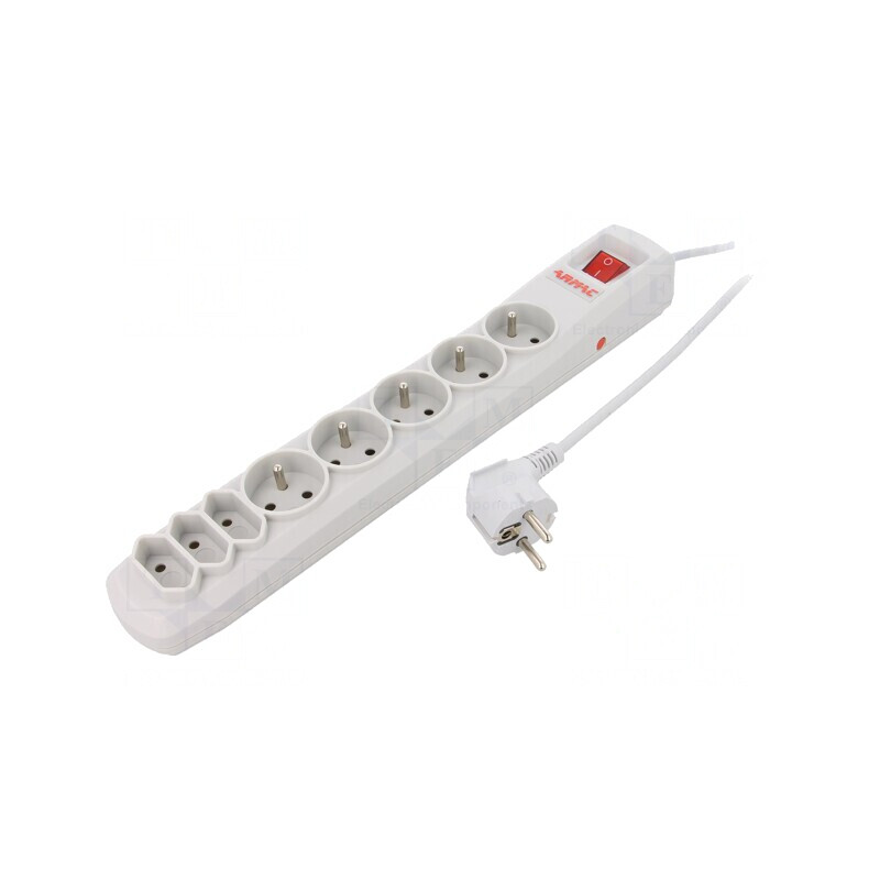 Prelungitor 8 Prize cu Protecție la Supratensiune | Electronic-mag.ro | Componente Electronice