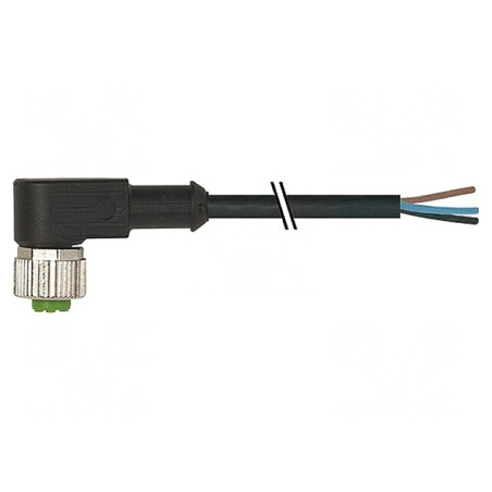 Cablu Conectare M12 3m Unghi 250VAC 4A PUR | Electronic-mag.ro | Componente Electronice