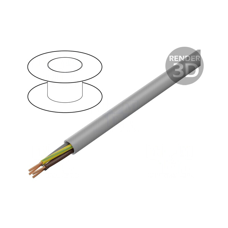 Cablu electric neecranat 5G10mm2 gri | Electronic-mag.ro | Componente Electronice