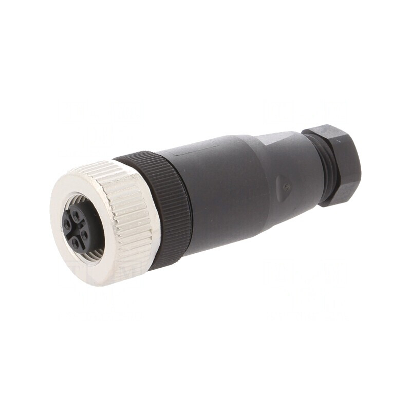 Mufă M12 4 Pini Mamă IP67 Pe Cablu | Electronic-mag.ro | Componente Electronice