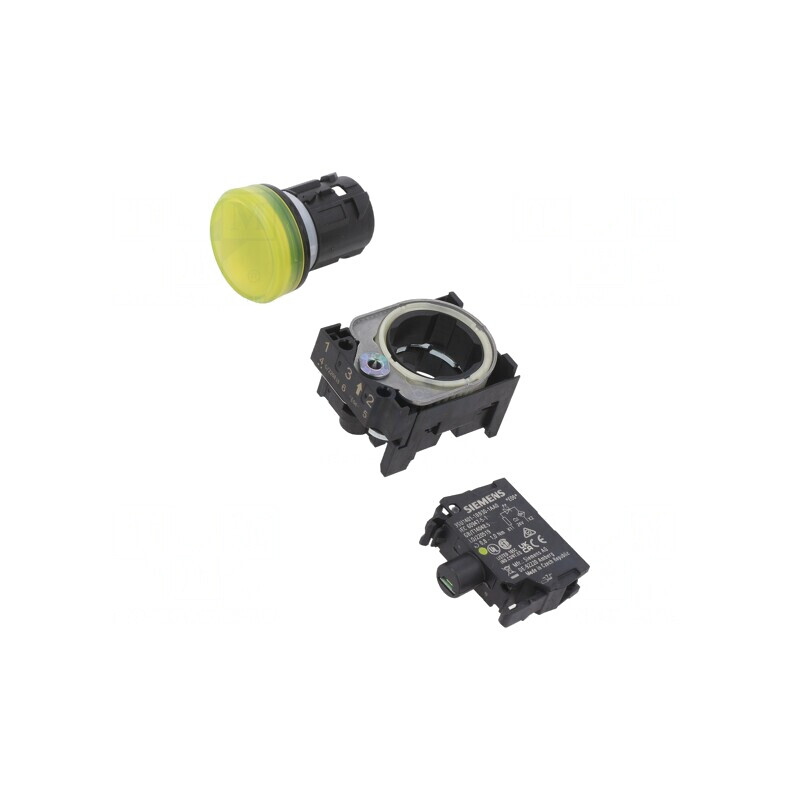 Lumină de control LED Ø22mm IP67 24VAC 25÷70°C | Electronic-mag.ro | Componente Electronice