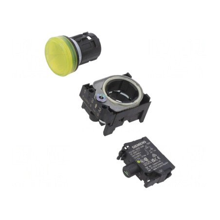 Lumină de control LED Ø22mm IP67 24VAC 25÷70°C | Electronic-mag.ro | Componente Electronice