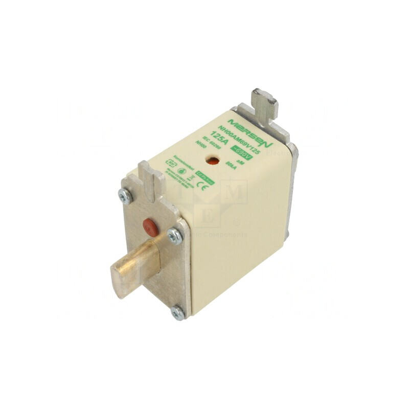Siguranță Ceramică Industrială NH00 125A 690VAC | Electronic-mag.ro | Componente Electronice