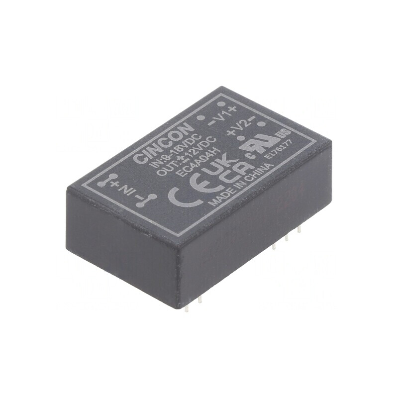 Convertor DC/DC 5/6W 9-18V la 12V/-12V EC4A04H | Electronic-mag.ro | Componente Electronice