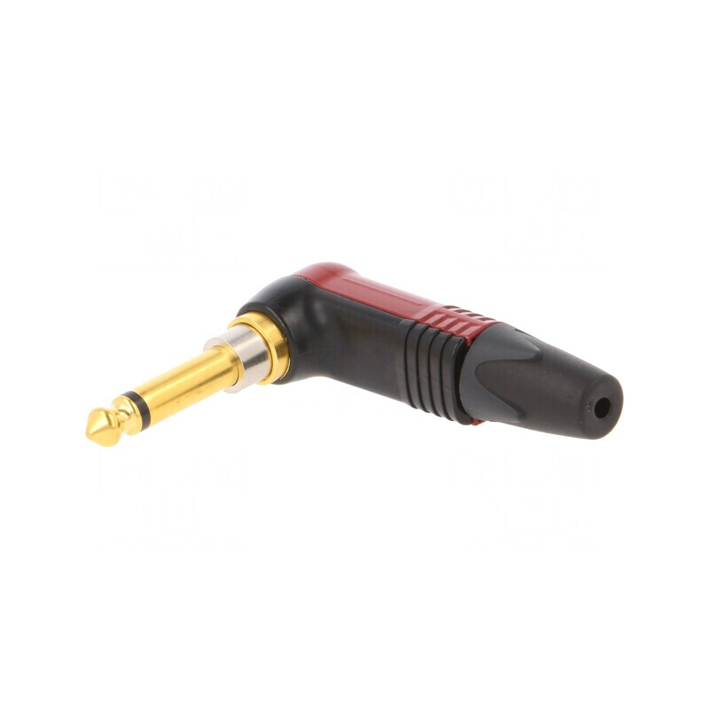 Mufă Jack 6,3mm Mono cu Întrerupător Roșu | Electronic-mag.ro | Componente Electronice