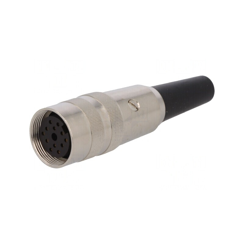 Conector M16 Mufă Mamă 12 Pin Lipire pe Cablu 3A 60V Drept | Electronic-mag.ro | Componente Electronice