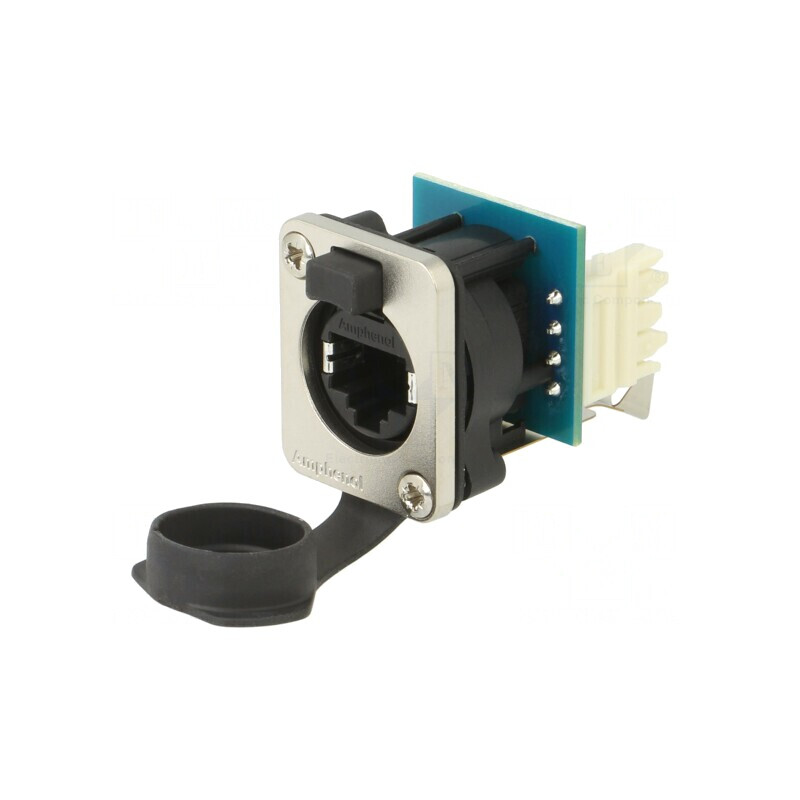Conector CAT5e Vertical PCB IP54 RJXS8FG6110 | Electronic-mag.ro | Componente Electronice