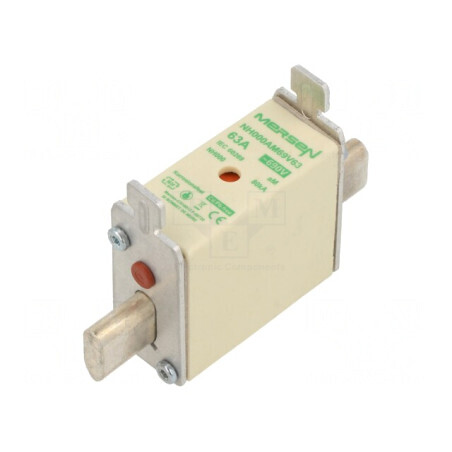 Siguranță industrială NH000 63A 690VAC ceramică | Electronic-mag.ro | Componente Electronice