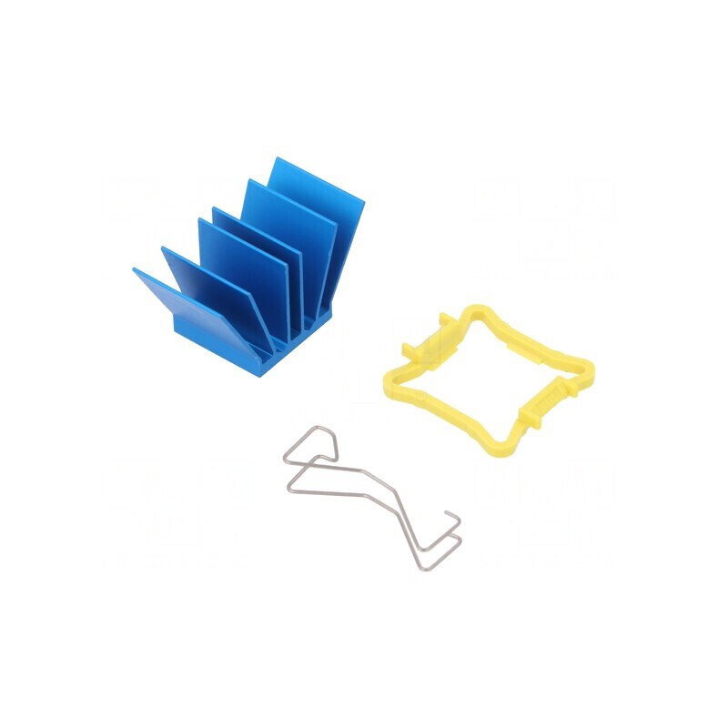 Radiator extrudat cu aripioare BGA albastru 17x17mm | Electronic-mag.ro | Componente Electronice