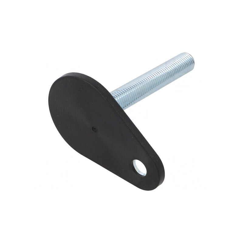 Picioruș oțel, bază 60mm, tijă 100mm, M16 | Electronic-mag.ro | Componente Electronice