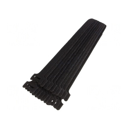 Brățară cu arici neagră 240mm x 16mm poliamidă polipropilenă | Electronic-mag.ro | Componente Electronice
