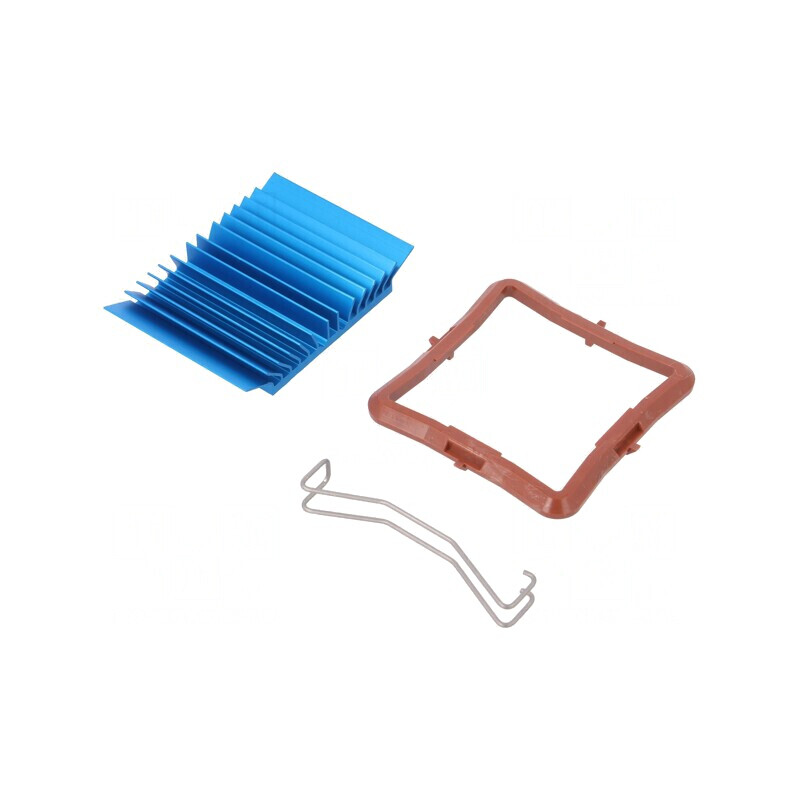 Radiator extrudat cu aripioare BGA albastru 37.5mm x 7.5mm | Electronic-mag.ro | Componente Electronice