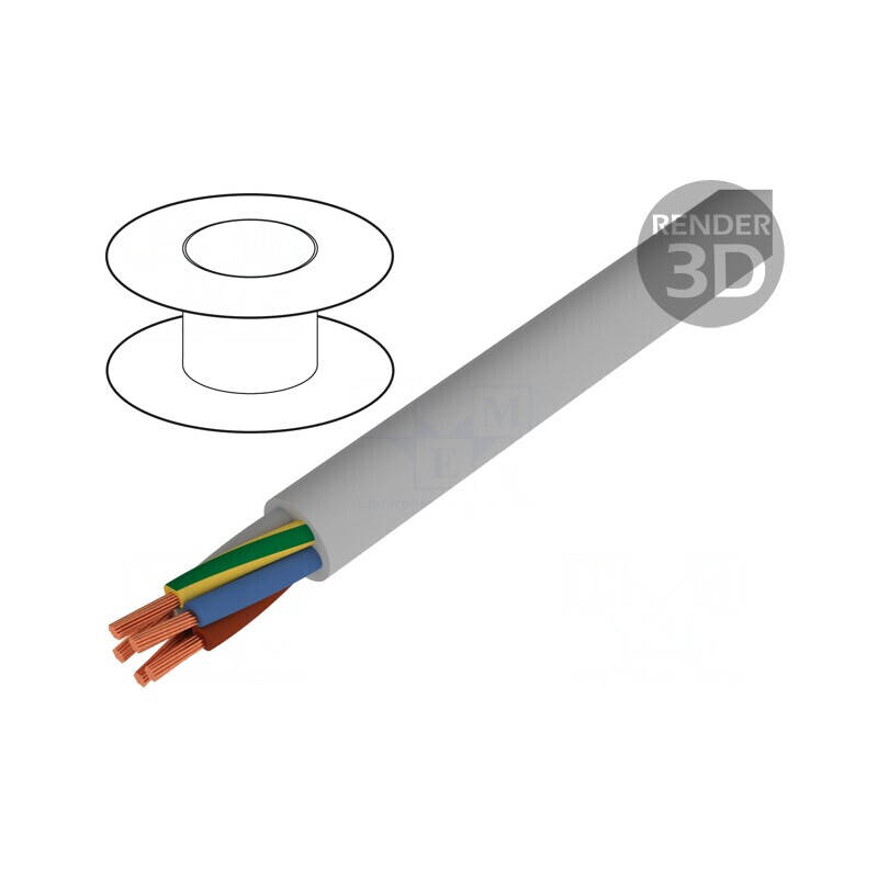 Cablu Electric Neecranat JB-750 5G10mm2 Gri 450V/750V | Electronic-mag.ro | Componente Electronice