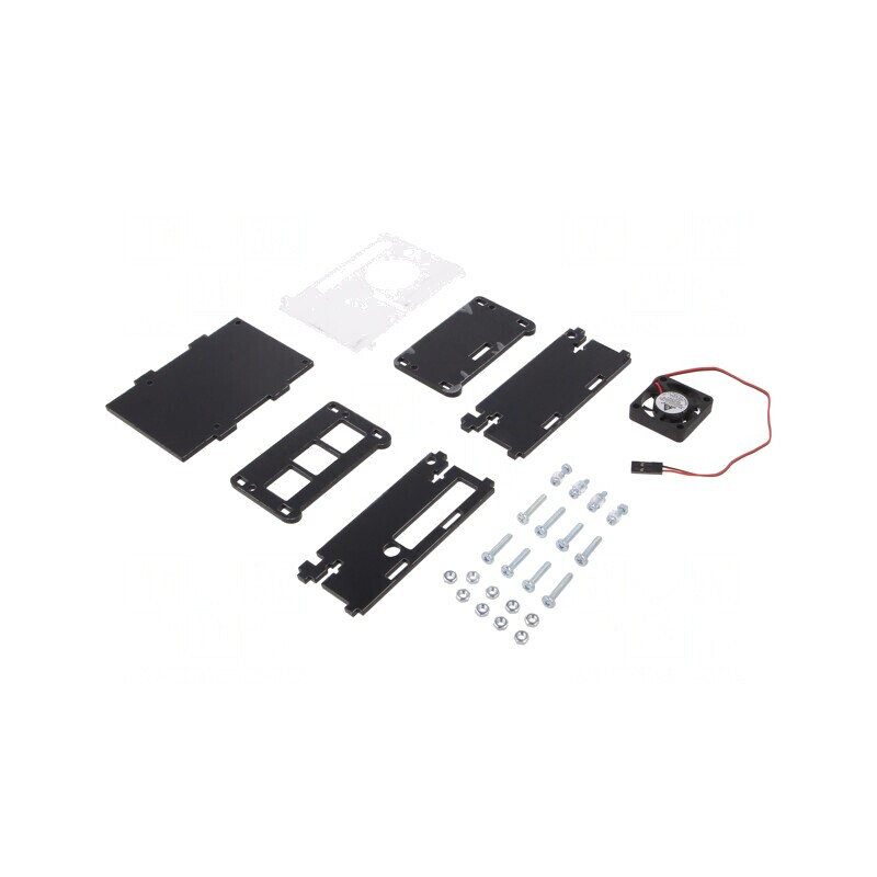 Carcasă neagră din plastic pentru Raspberry Pi 4 B | Electronic-mag.ro | Componente Electronice Carcasă neagră din plastic pentru Raspberry Pi 4 B | Electronic-mag.ro | Componente Electronice