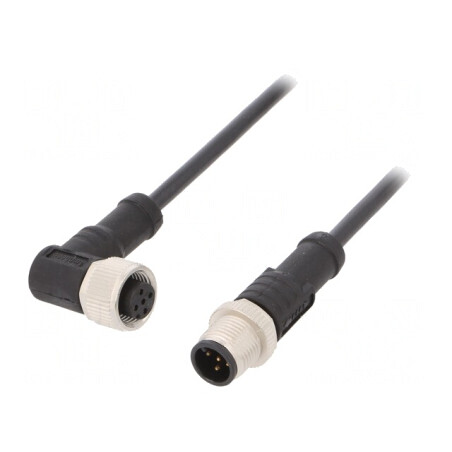 Cablu Senzori Automatizări M12 1m Mufă-Mufă | Electronic-mag.ro | Componente Electronice