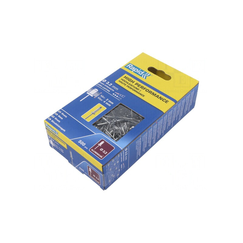 Diblu Aluminiu 3,2mm x 8mm - 500buc. | Electronic-mag.ro | Componente Electronice
