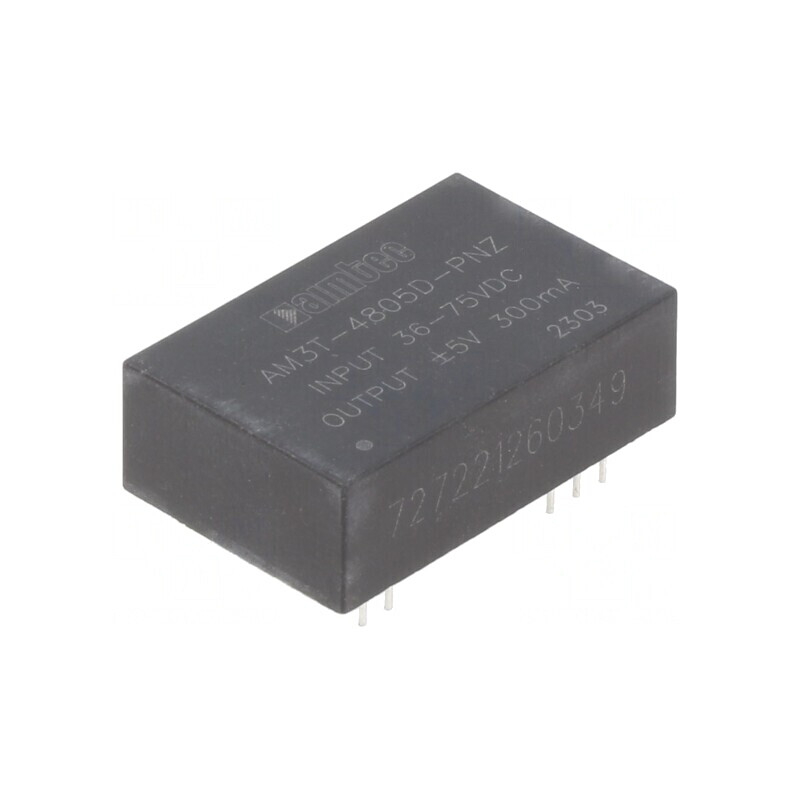 Convertor DC/DC 3W 36-75V la 5V/-5V DIP24 | Electronic-mag.ro | Componente Electronice