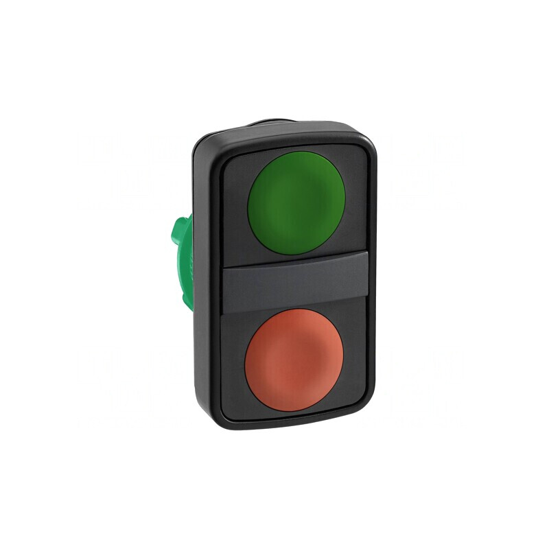 Comutator dublu 22mm roșu/verde fără IP66 plat | Electronic-mag.ro | Componente Electronice