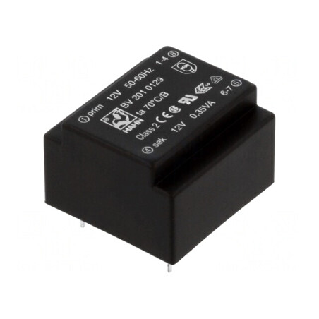 Transformator Încapsulat 12VAC 12V 0,35VA PCB | Electronic-mag.ro | Componente Electronice