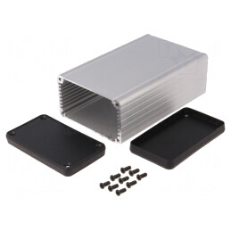 Carcasa Aluminiu Gri 78x120x43mm | Electronic-mag.ro | Componente Electronice