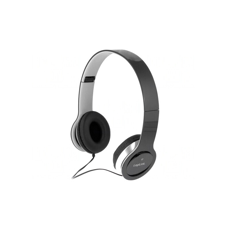 Căști cu microfon negre Jack 3.5mm 1.2m | Electronic-mag.ro | Componente Electronice
