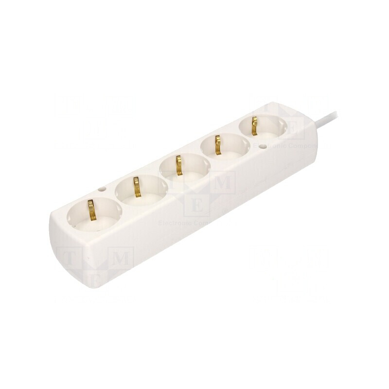 Prelungitor Schuko 5 Prize Alb 3m 16A | Electronic-mag.ro | Componente Electronice
