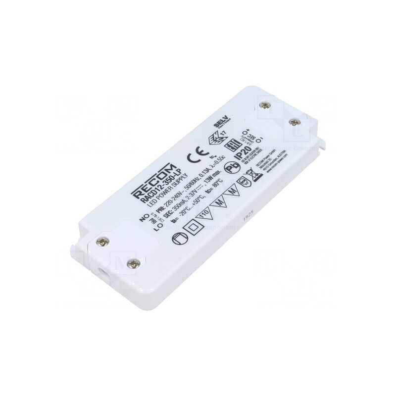 Alimentator LED 12W 350mA IP20 | Electronic-mag.ro | Componente Electronice