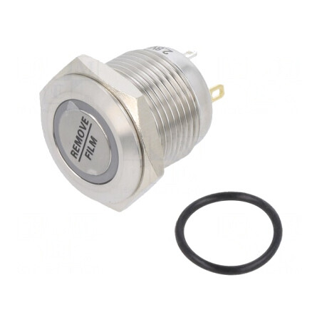 Comutator Anti-Vandalism SPST-NO 2A 48V DC IP65 Ø16mm | Electronic-mag.ro | Componente Electronice