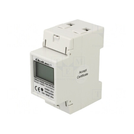 Contor Digital LCD Monofazat pentru Șină DIN | Electronic-mag.ro | Componente Electronice