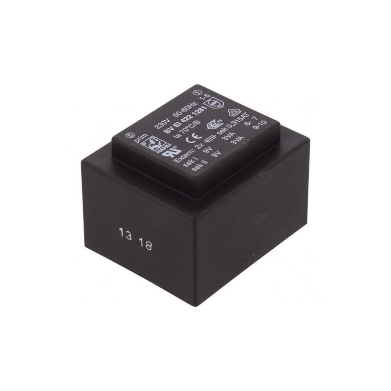 Transformator Encapsulat 6VA 230V 9V PCB | Electronic-mag.ro | Componente Electronice